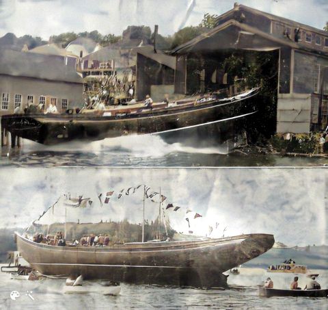 SailBluenoseII's tweet image. On July 24,1963, Bluenose II was launched at the Smith and Rhuland shipyard in Lunenburg.
Built by many of the same people who had worked on the original vessel at the same shipyard, the project was commissioned by the Oland family.
Photos from Alan Wilneff
#OTD #TDIH