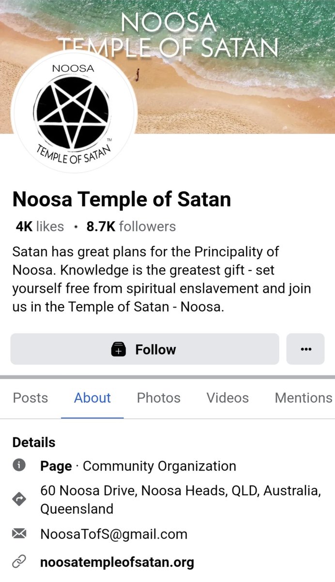 PureBloodKiwi's tweet image. Noosa Temple of Satan has the same address as Hillsong Sunshine Coast
๐คจ