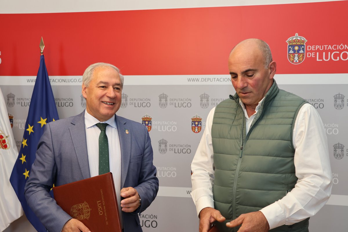 Deputación de Lugo (@depulugo) on Twitter photo ✍🏻 O Presidente da <a href="/depulugo/">Deputación de Lugo</a> e o Alcalde de #Castroverde asinan un convenio de preto de 600.000€ para mellorar a mobilidade e os servizos públicos no municipio.
👉🏻 deputacionlugo.gal/es/node/83145 ✍🏻 O Presidente da <a href="/depulugo/">Deputación de Lugo</a> e o Alcalde de #Castroverde asinan un convenio de preto de 600.000€ para mellorar a mobilidade e os servizos públicos no municipio.
👉🏻 deputacionlugo.gal/es/node/83145