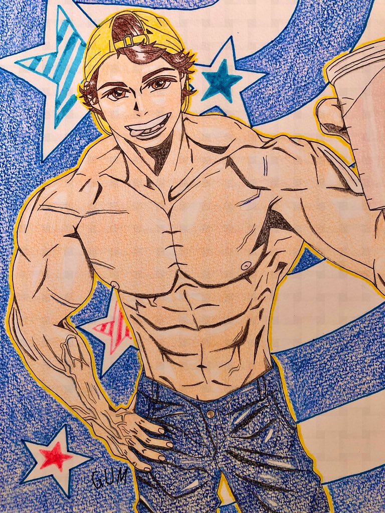 Gum1214's tweet image. #見た人は必ず性癖を1つ絶対暴露する
艶肌健康ボディ💪✨✨

#イラスト 
#OC