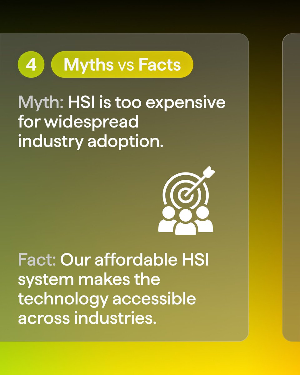 Living Optics (@livingoptics) on Twitter photo Think you know #hyperspectral #imaging? Think again.
We’re debunking 4 myths that often limit how people see this powerful technology - from “too slow” to “too complex” to “just for labs.”
👉 Swipe through and get the facts.
More Myths vs. Facts in our next post.
#machinevision Think you know #hyperspectral #imaging? Think again.
We’re debunking 4 myths that often limit how people see this powerful technology - from “too slow” to “too complex” to “just for labs.”
👉 Swipe through and get the facts.
More Myths vs. Facts in our next post.
#machinevision