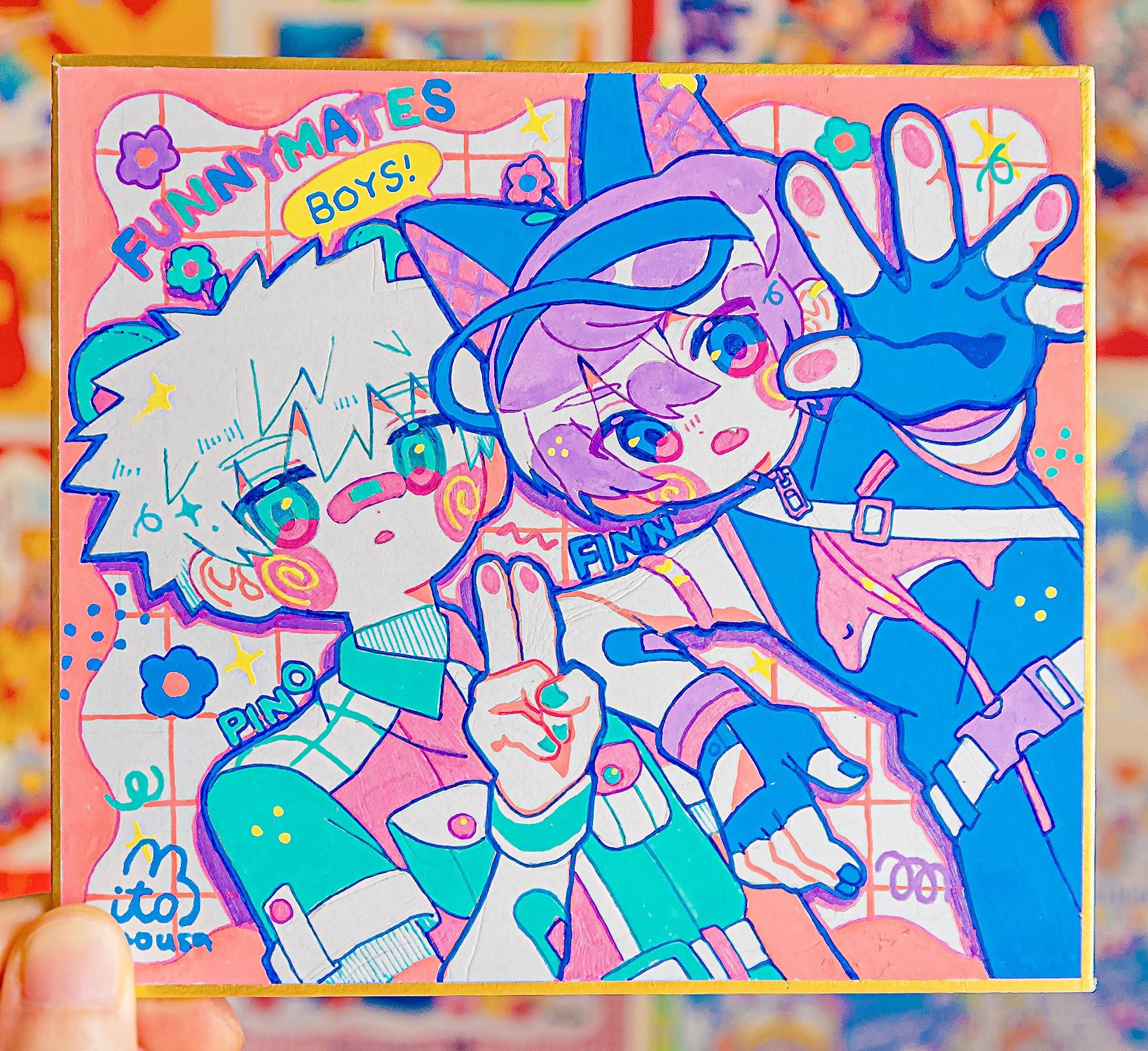 susututo 2008 イラスト色紙オーダーページ  ⑪・⑫・⑬・⑭ オーダー色紙】小サイズ_No.7 | 黄運堂（koundo）