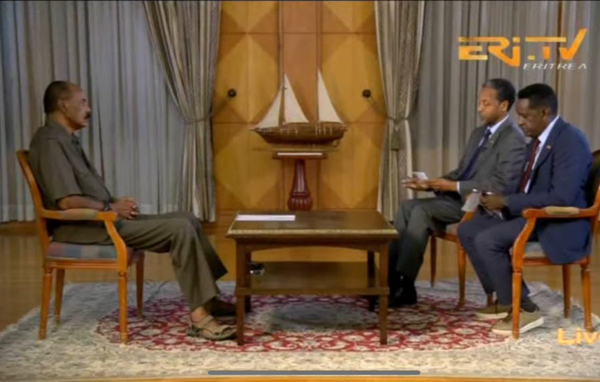 Deliberate tactic to distract from his regime's failures by stoking fears of external threats.He has historically used the unresolved border dispute with Ethiopia, particularly over Badme, to justify repression &amp; avoid implementing Eritrea's 1997 constitution. #BlueRevolution