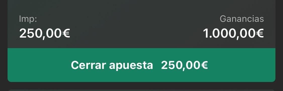 Para hoy tengo una Cuota 4 muy TOP 🔥

Si veo interés, la publicaré en mi Telegram.