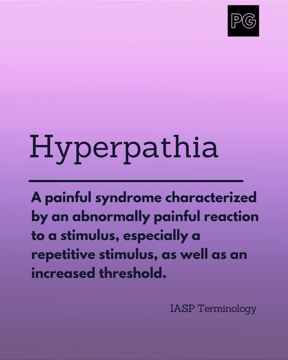 🔥You'll find Hyperpathia, and dozens of other essential terms,  in our upcoming Pain Terminology Guide, crafted by Pain Geeks for Pain Geeks.

👀 Join our free community platform, where you'll find this guide for available for you to downlaod!!