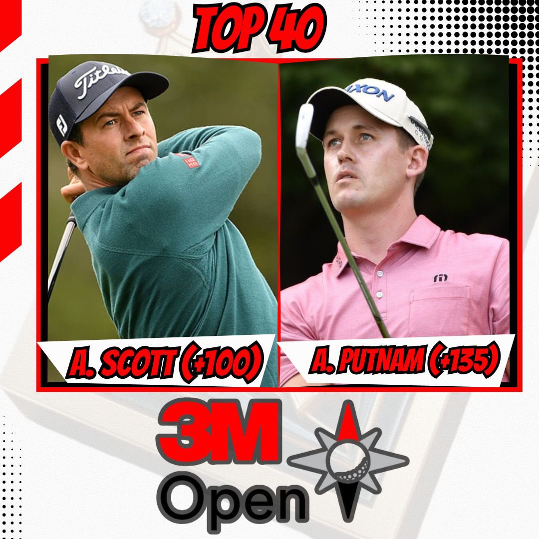 TopFlightWagers's tweet image. ⛳️3M Open Plus Money Freebies!

📈122-65 (65%) L187 FREE PLAY RUN🔥

Top 40 Finishing Positions
- Adam Scott (+100)
- Andrew Putnam (+135)

💚LIKE for an EXTRA Entry into PGA #Giveaway

Use Code NEW for 50% Off + 3 Day Trial
🔗 tinyurl.com/JoinWhop 👈 discord