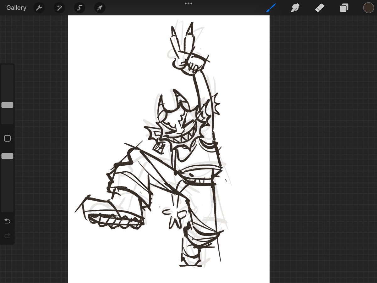 Gubbyalt's tweet image. I like this sketch I did