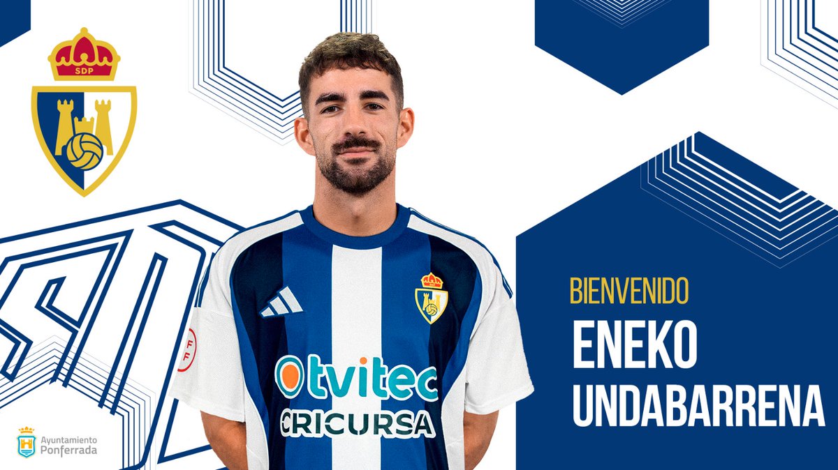 El centrocampista Eneko Undabarrena se une a la SD Ponferradina para afrontar la nueva temporada en Primera Federación. El experimentado jugador, con amplia trayectoria en la categoría, llega procedente del CD Alcoyano.