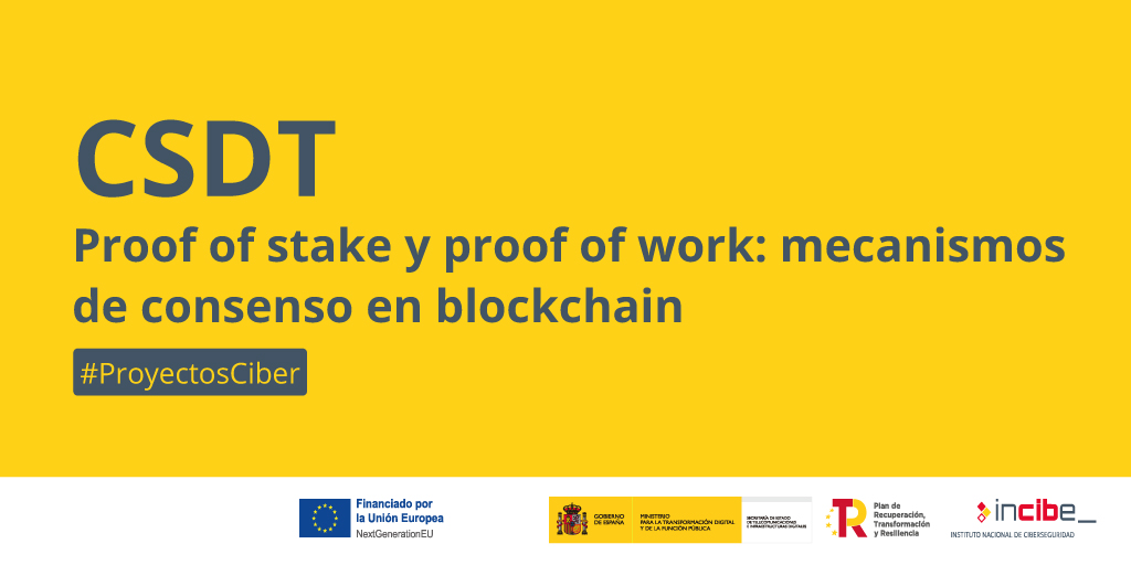 BISITE_USAL's tweet image. 👉 La descentralización es uno de los pilares clave de #blockchain.
¿Conoces los mecanismos de consenso proof of work y proof of stake? Profundiza en ellos en el nuevo artículo de CSDT, proyecto de @INCIBE y @usal 👇
cyberchain.usal.es/es/noticias/pr…
#ProyectosCiber #NextGenerationEU