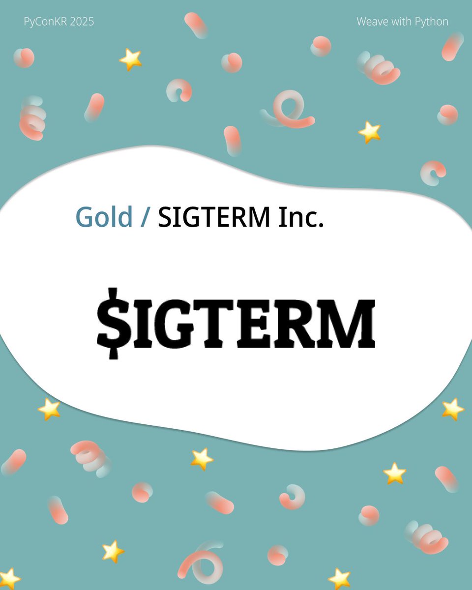 PyConKR's tweet image. [파이콘 한국 후원사] SIGTERM Inc.
SIGTERM Inc. 은 암호화폐 트레이딩용 시스템을 만듭니다.
극한의 레드오션인 국내외 트레이딩 마켓을 소수 개발자들의 개발력만으로 뚫고 나가고 있어요.
언젠가 개발 여정에서 만나게 되면 좋은 인사 나눠요.

sigterm.io