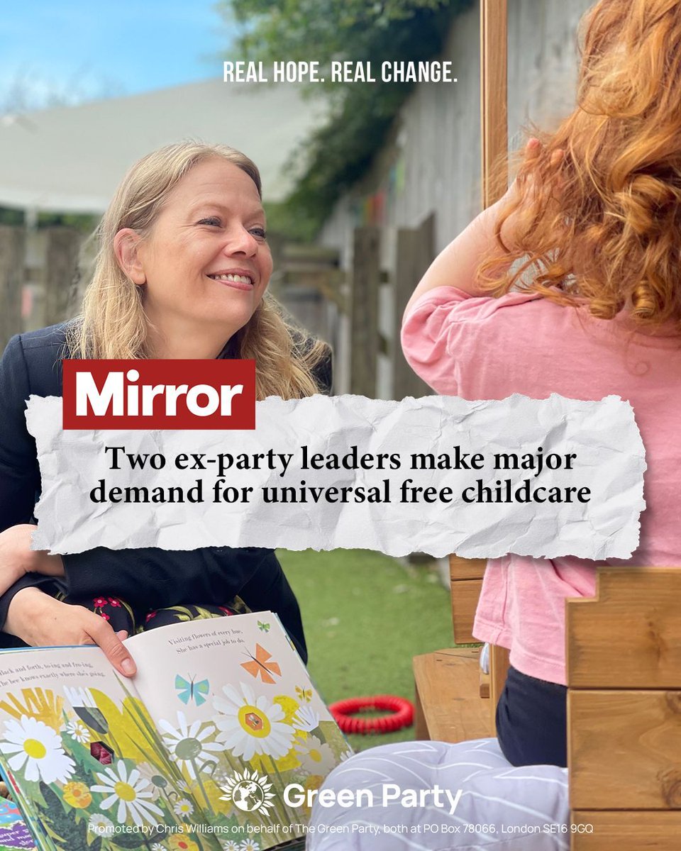 "Whether you have children, or you don’t, childcare is something that every person in society benefits from."

<a href="/sianberry/">Sian Berry</a> calls on the government to deliver universal free childcare to help struggling parents with <a href="/ManduReid/">Mandu Reid</a>