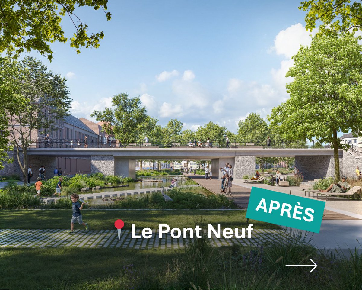 L’avenue du Peuple Belge va se transformer en grand parc urbain.

Un projet choisi par les Lillois, conçu avec eux.

🌳 5,5 hectares de nature, de mise en valeur du patrimoine et de maintien des services urbains.

📅 Concertation sur les usages dès septembre.

🏗️ Travaux en 2027.