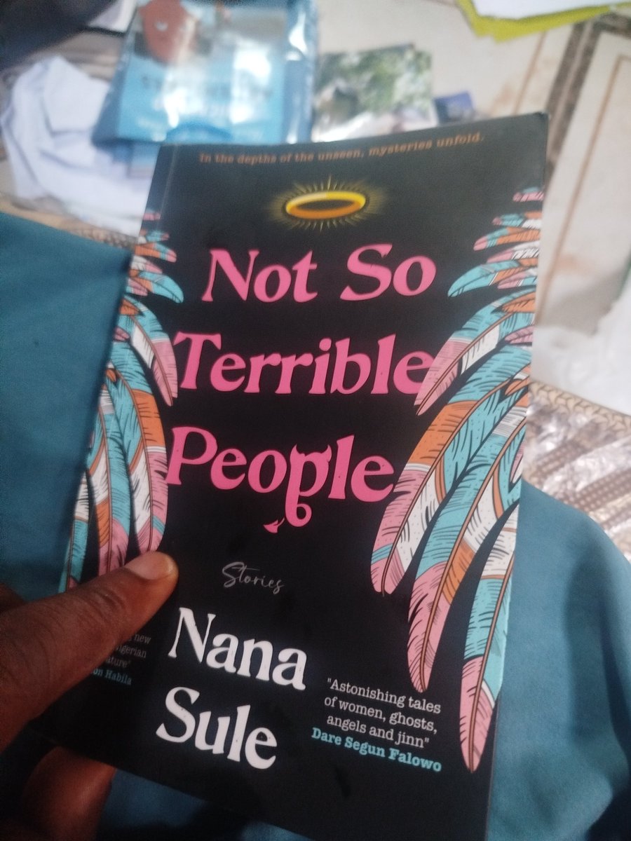 namse's tweet image. Finally done. Nana wrote a novel masking as a short story collection. 
Angels, demons and not so terrible people. Loved it!