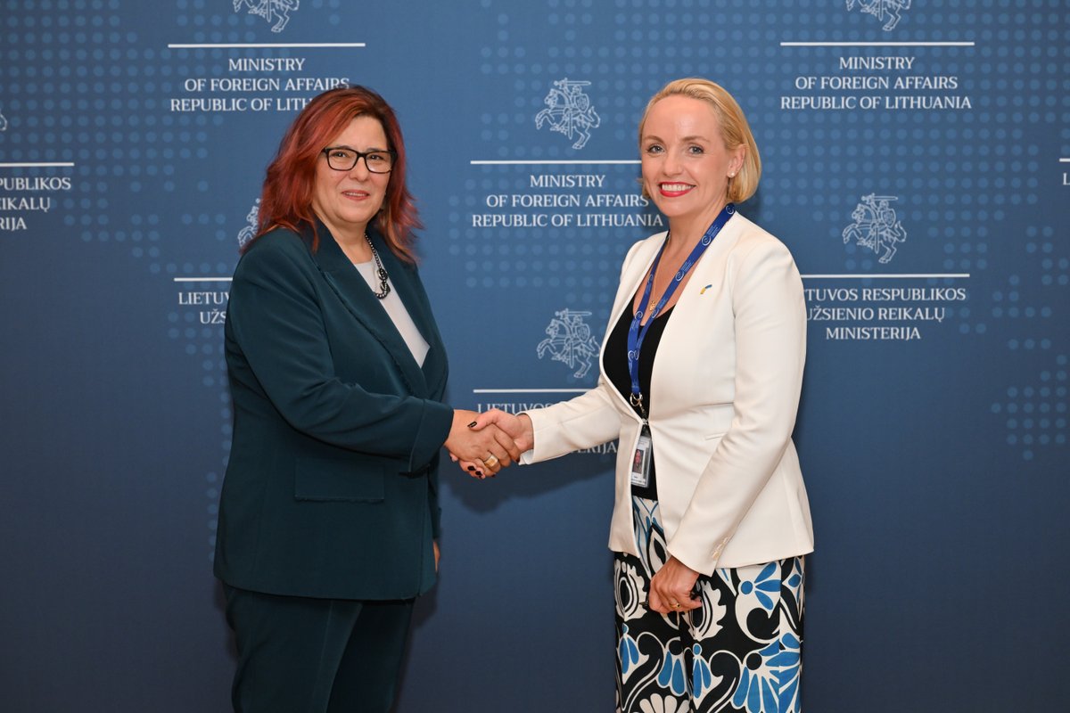 <a href="/GGDaugirde/">Gabija Grigaite - Daugirde</a> met UN Special Rapporteur <a href="/KatzarovaM/">Mariana Katzarova</a> in Vilnius to address Russia's widespread &amp; systematic human rights violations, including horrific international crimes against 🇺🇦 children, detained civilians and POWs. We must ensure justice for every victim of this lawlessness.