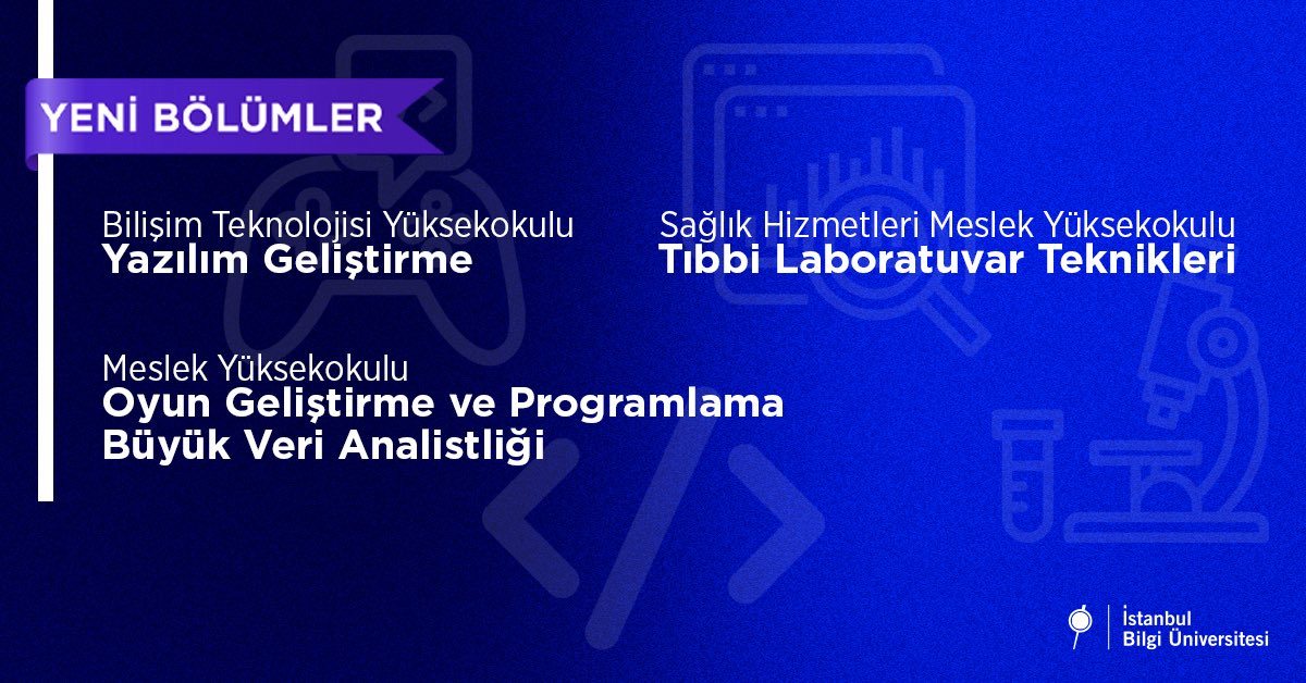 BiLGiOfficial's tweet image. İstanbul Bilgi Üniversitesi’nde bu yıl aramıza katılan yeni bölümlerle hayallerine bir adım daha yaklaş. ❤️
👉🏻Detaylı bilgi: aday.bilgi.edu.tr/?gad_source=1&…
#BİLGİsenin #TercihGünleri2025