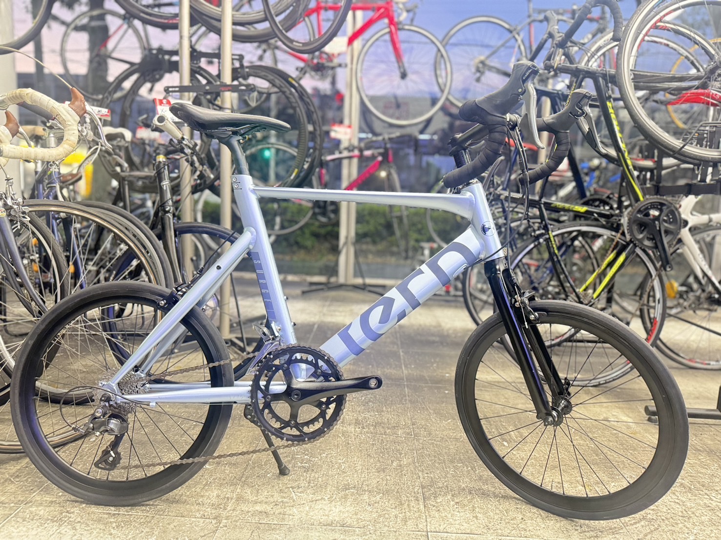 Tern surge コンポClaris一式 Tern SURGE/ターン サージュ 52サイズ CLARIS 2×8速 FLAME bike