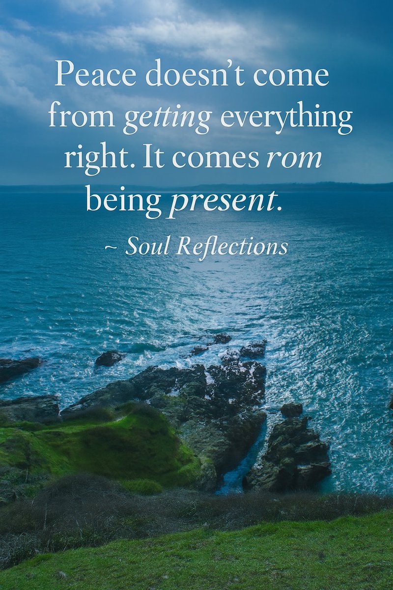 We often chase peace like it’s to be found somewhere else.
I sure did.
When I achieve this, or fix that.
When I heal my body.
When I get my degree or certification.
When I finish this course in meditation.
That’s a good one.
But here’s the thing, peace doesn’t live in perfection.