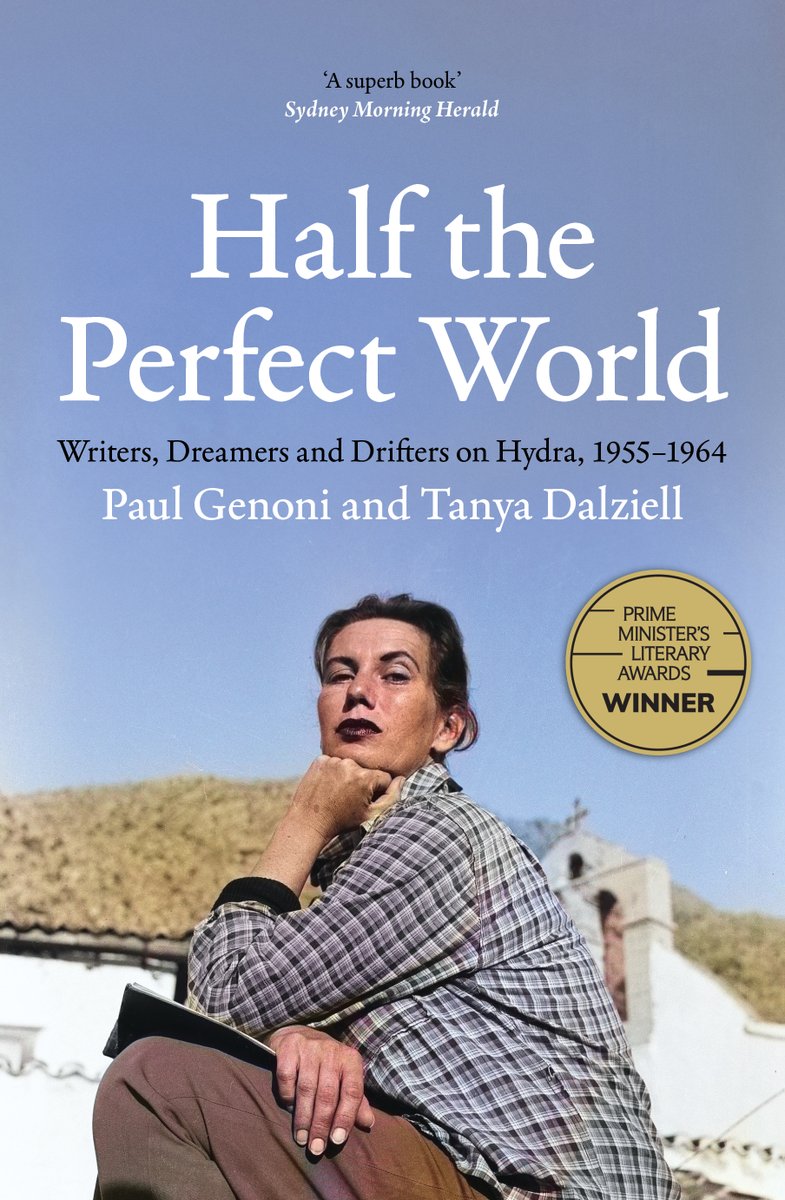 MonashPub's tweet image. OUT NOW
'Half the Perfect World: Writers, Dreamers and Drifters on Hydra, 1955–1964' by Paul Genoni and Tanya Dalziell explores a post-war artist colony that included Leonard Cohen, Charmian Clift and others.
Now updated with new archival material.
🔗 publishing.monash.edu/product/half-t…