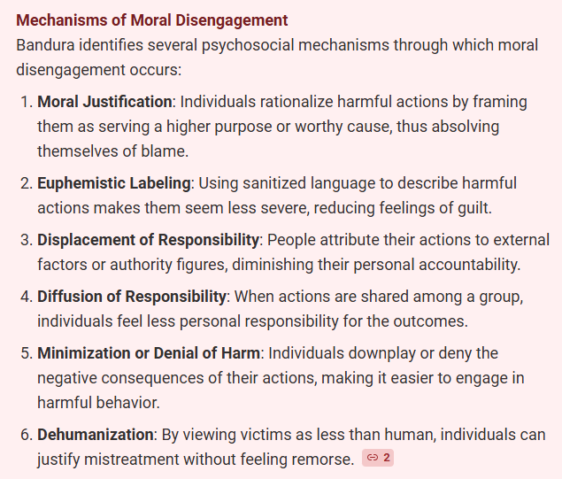 FrauBobble's tweet image. For those wondering why so many erstwhile kind people behave so unkindly to others there is a book explaining all: Moral disengagement by Albert Bandura
Published in 2015 so ahead of the trans curve but hugely relevant to many baffling causes taken up by &apos;good&apos; people