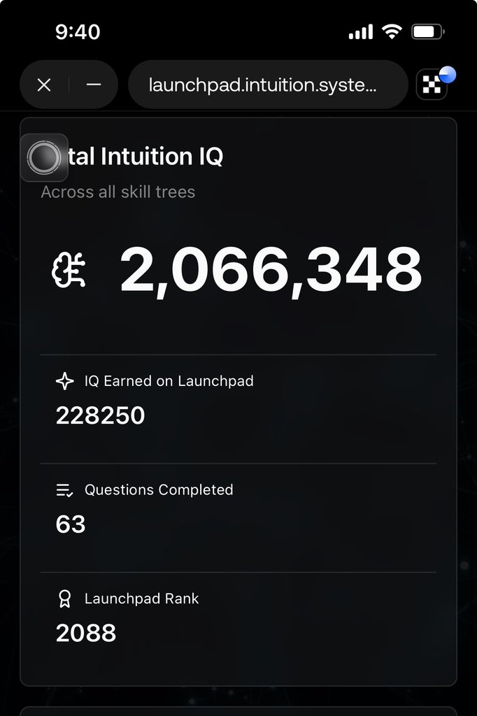 Optibanty🫶🏽❤️ (@opty_banty) on Twitter photo top 2k on <a href="/0xIntuition/">Intuition 👁️</a> launchpad rank. my intuition told me never to ignore what the team is building, so i listened. trust your intuition 👁️ top 2k on <a href="/0xIntuition/">Intuition 👁️</a> launchpad rank. my intuition told me never to ignore what the team is building, so i listened. trust your intuition 👁️