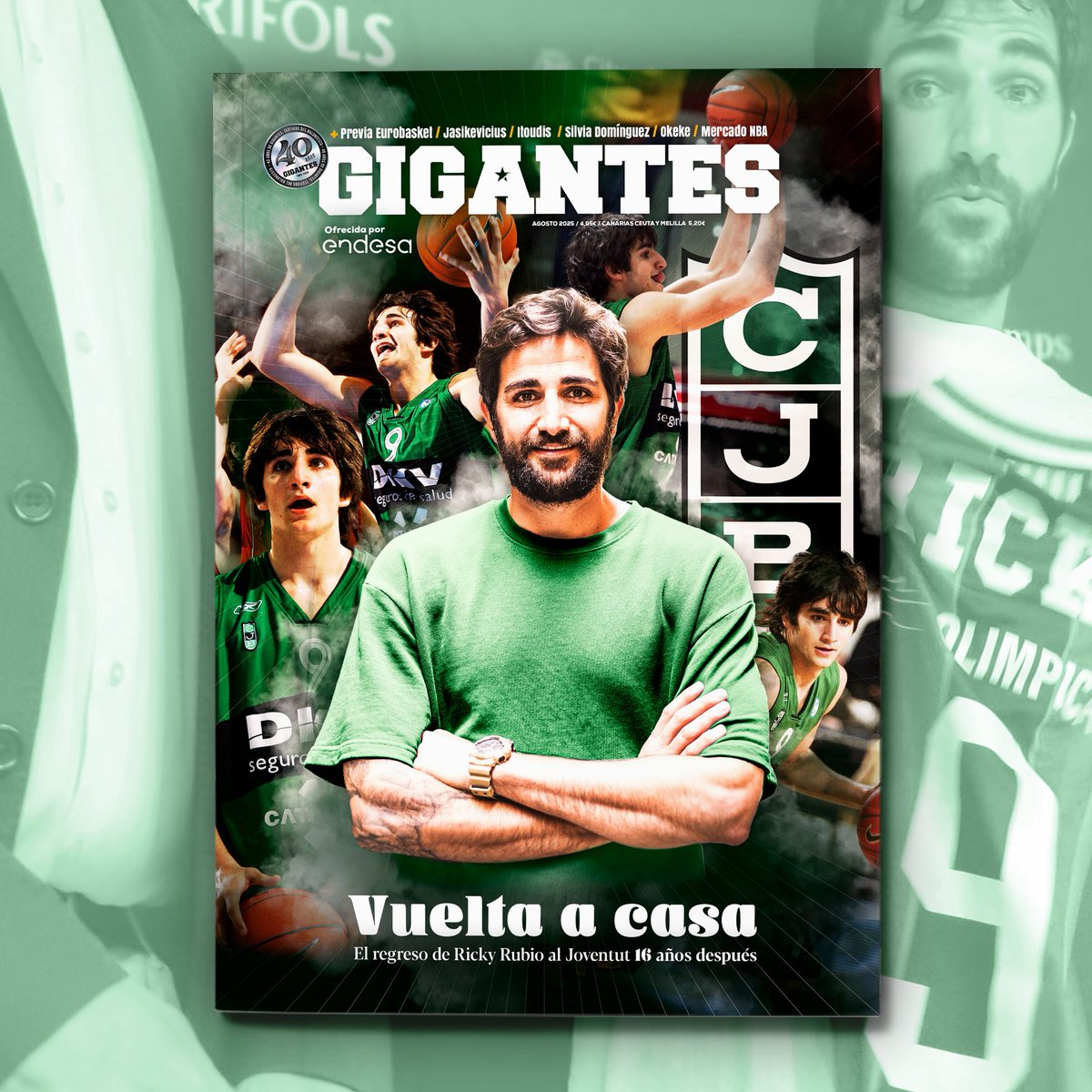 💚 <a href="/sobrelabocina/">Sobre La Bocina</a> X <a href="/GIGANTESbasket/">Gigantes del Basket</a>, nunca falla.

🎟️ ¡SORTEAMOS 3 EJEMPLARES DE ESTA AÚTENTICA MARAVILLA!

🪄 Portada y colaboración mágica para alguien a la altura, <a href="/rickyrubio9/">Ricky Rubio</a>.

🤝🏼 Síguenos a ambos, RT y comenta tu recuerdo favorito sobre Ricky Rubio para participar.