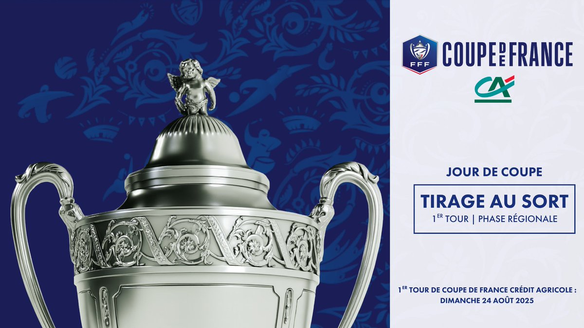 [COUPE DE FRANCE CA] 🏆 Le tirage du 1er tour (par zones géographiques) de la @coupedefrance <a href="/CreditAgricole/">Crédit Agricole</a> a été effectué à la <a href="/lmedfoot/">Ligue Méditerranée</a>.

👉 Liste des matches programmés le 24 août (clubs de Districts, Régional 3, 8 clubs de Régional 2) : urlr.me/rAwDX5

<a href="/lmedfoot/">Ligue Méditerranée</a>