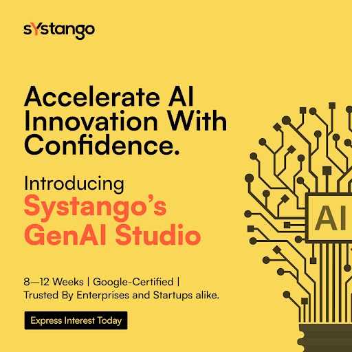 Systango | Digital Engineering Company (@systango) on Twitter photo Introducing the #Systango’s #GenAIStudio, where bold ideas become real capability in just 8–12 weeks.
👥 Google-certified experts.
🔒 Enterprise-grade security.
💡 Production-ready results
Express your interest today!
📩 genai@systango.com
#GenerativeAI #AI #SystangoGenAI Introducing the #Systango’s #GenAIStudio, where bold ideas become real capability in just 8–12 weeks.
👥 Google-certified experts.
🔒 Enterprise-grade security.
💡 Production-ready results
Express your interest today!
📩 genai@systango.com
#GenerativeAI #AI #SystangoGenAI