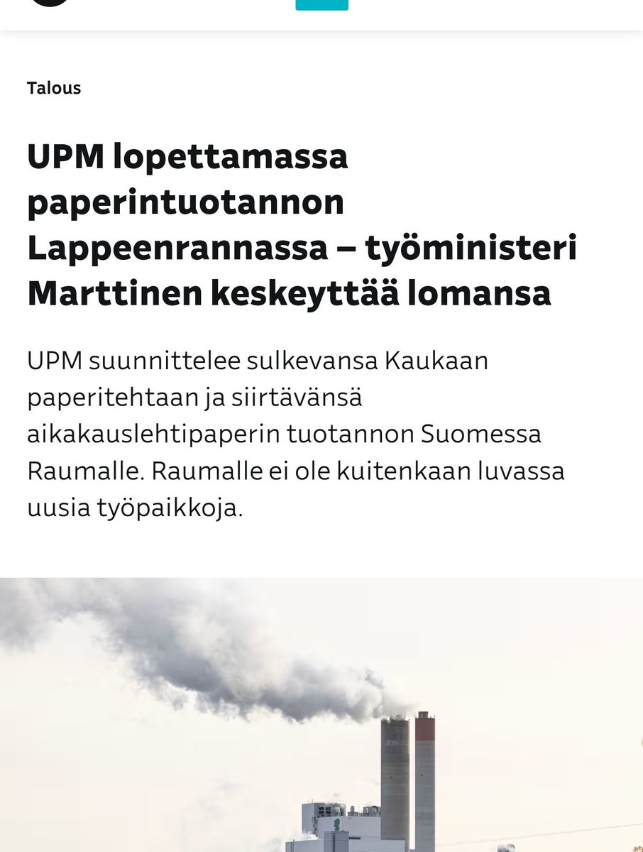 OlliKotro's tweet image. "Työministeri Marttinen keskeyttää lomansa"🤣🤣🤣🤣🤣🤣
Miksi ihmeessä ? Eihän kokoomusruotsalaisessa ideologiassa valtiolla ole roolia teollisuudessa, vaan "markkinat hoitavat", vai mitä @kokoomus ? 🤣🤣