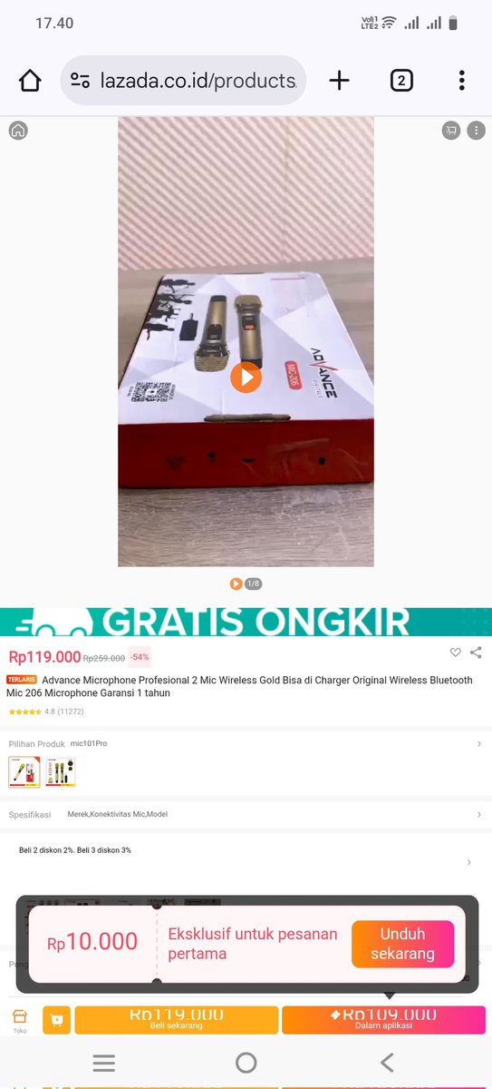 nah gw yakin kalian pasti lagi Nungguin Promo Pesta Gajian yang menarik kan di Lazada Pesta Gajian. sama donk ini event yang selalu akan ditunggu2
mana ada Diskon s.d 250rb + Cicilan 0% Spesial Bank Mandiri juga lohhh

lazada.co.id/products/pdp-i…