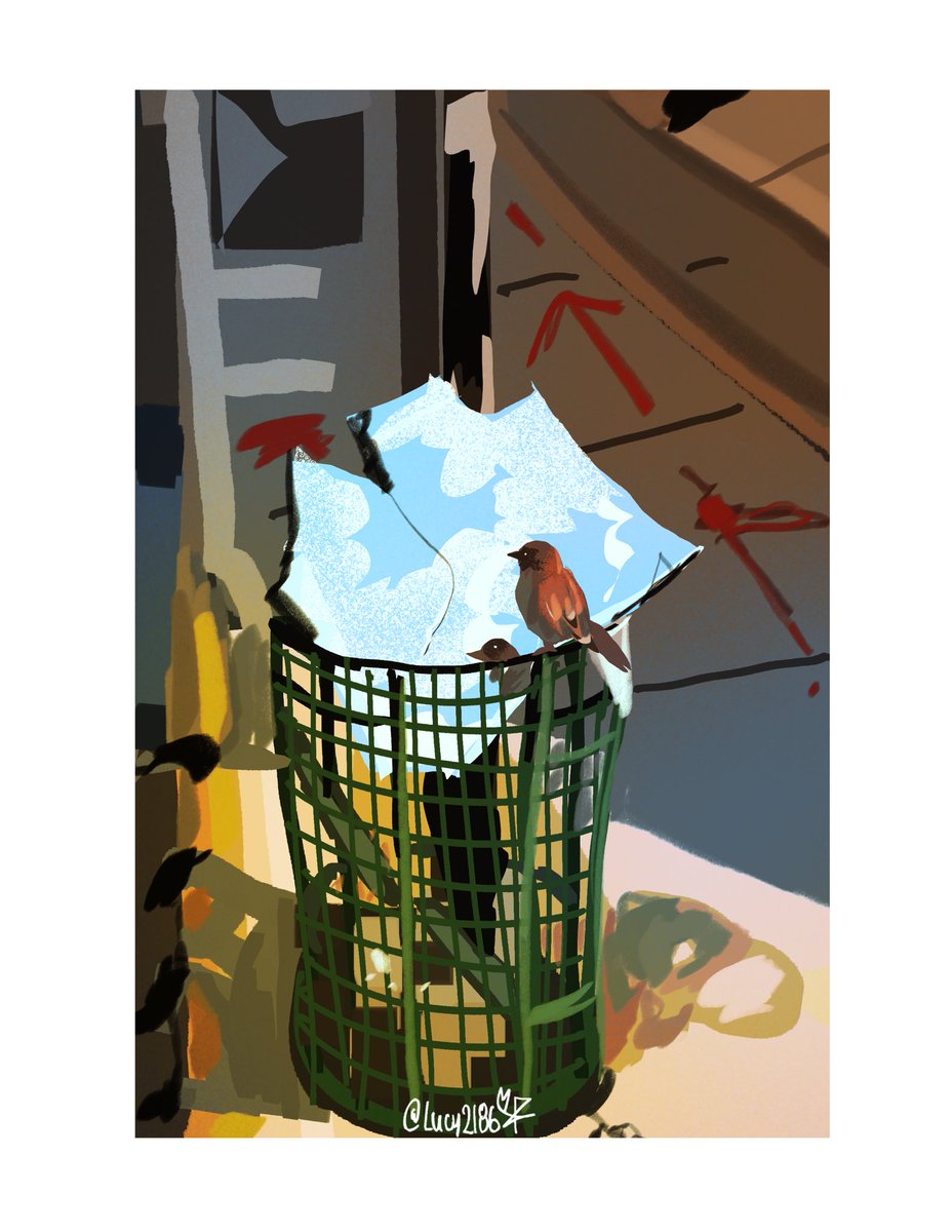 lucy21861's tweet image. I liked this picture so I drew it ! :D #art #painting