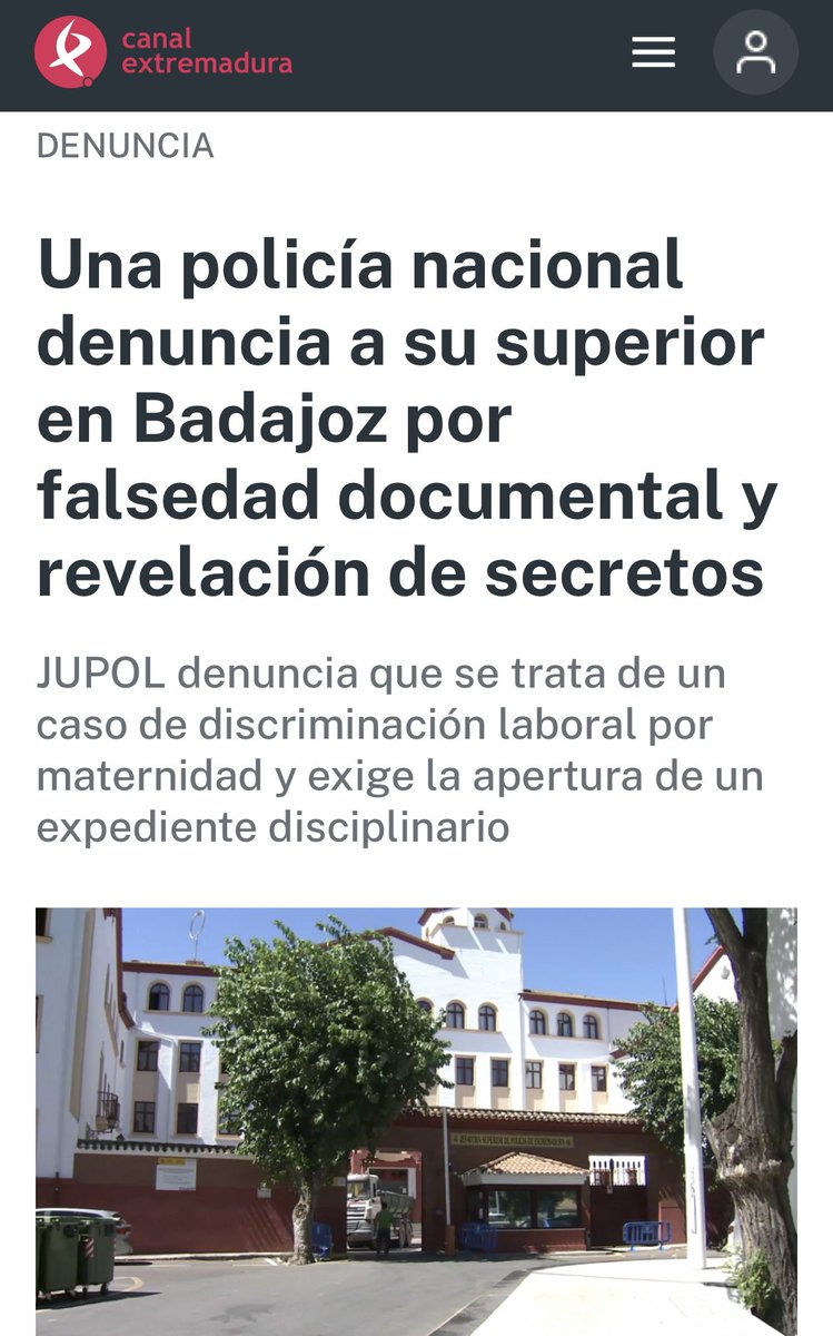 JupolNacional's tweet image. 👮🏼Una policía nacional denuncia a su superior en Badajoz por falsedad documental y revelación de secretos.
😡Ya hemos emprendido acciones legales
Vía @cextremadura
canalextremadura.es/noticias/badaj…