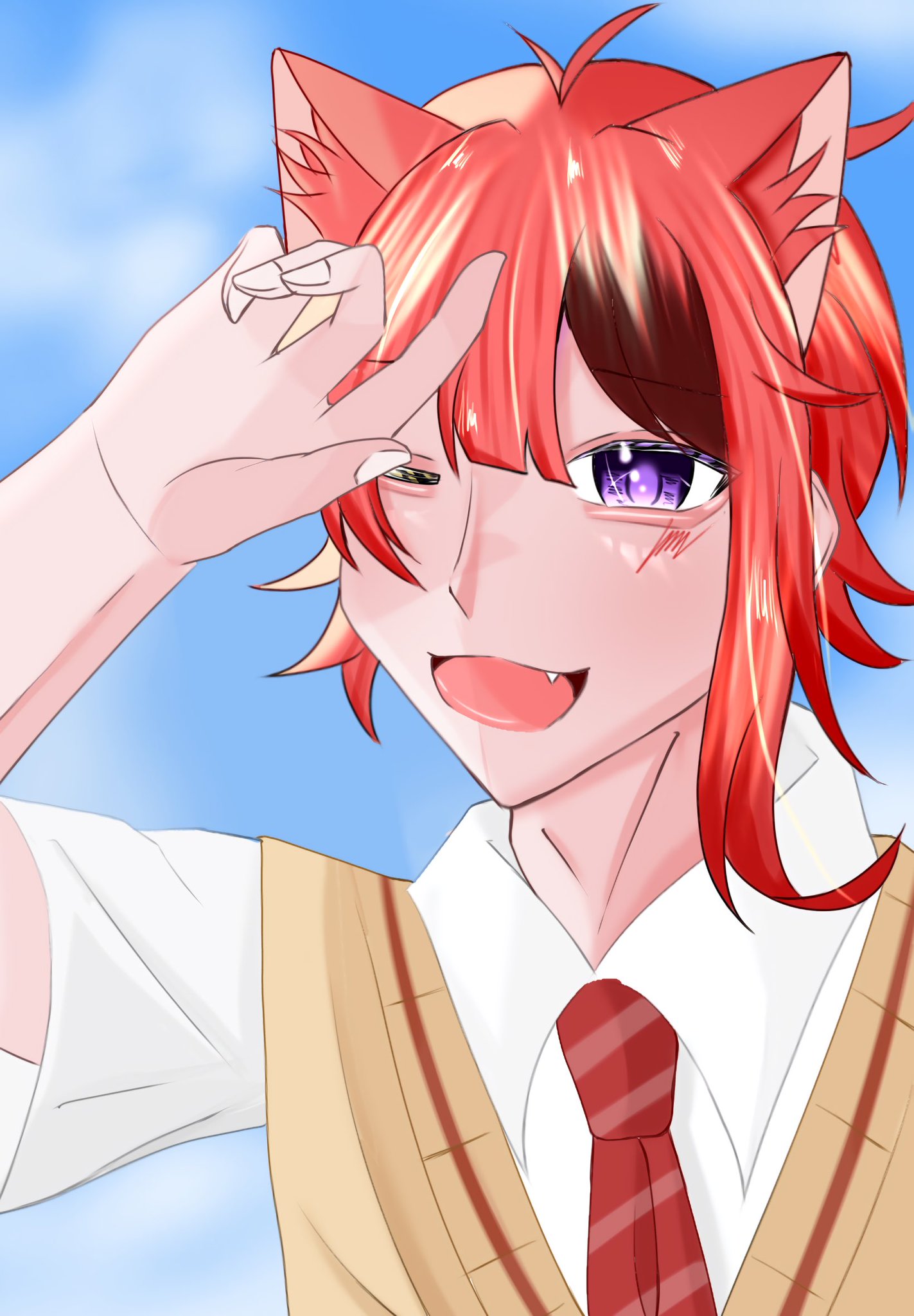 原画　猫　琥珀くん　#86 原画 猫 琥珀くん #86 琥珀 (@828kohaku) / X