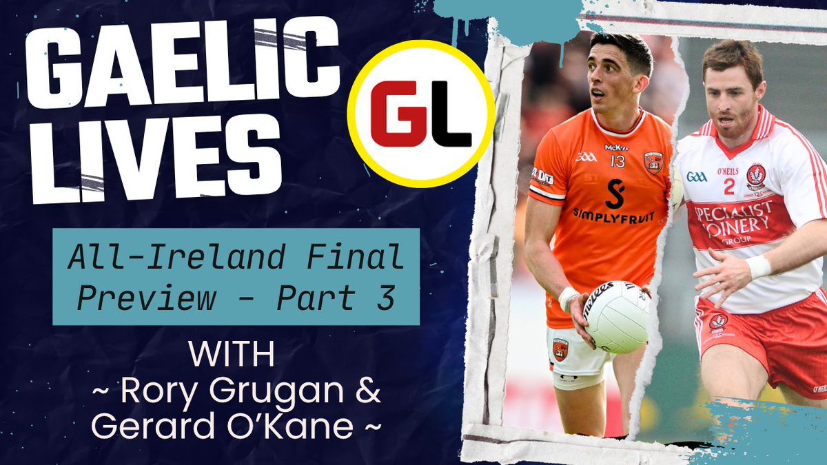 In our third and final All-Ireland decider preview, Rory Grugan &amp; Gerard O'Kane have a look at how Sunday will pan out!

📺YOUTUBE youtu.be/GUqRu8cjNTQ?si…

🎧SPOTIFY open.spotify.com/episode/4bpoNO…