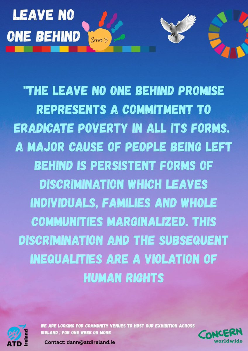 ATDIreland's tweet image. @ATDIreland are looking forward to facilitating a #LeaveNoOneBehind workshop with @Foroige The CRIB Youth Project Sligo today on the 24th July