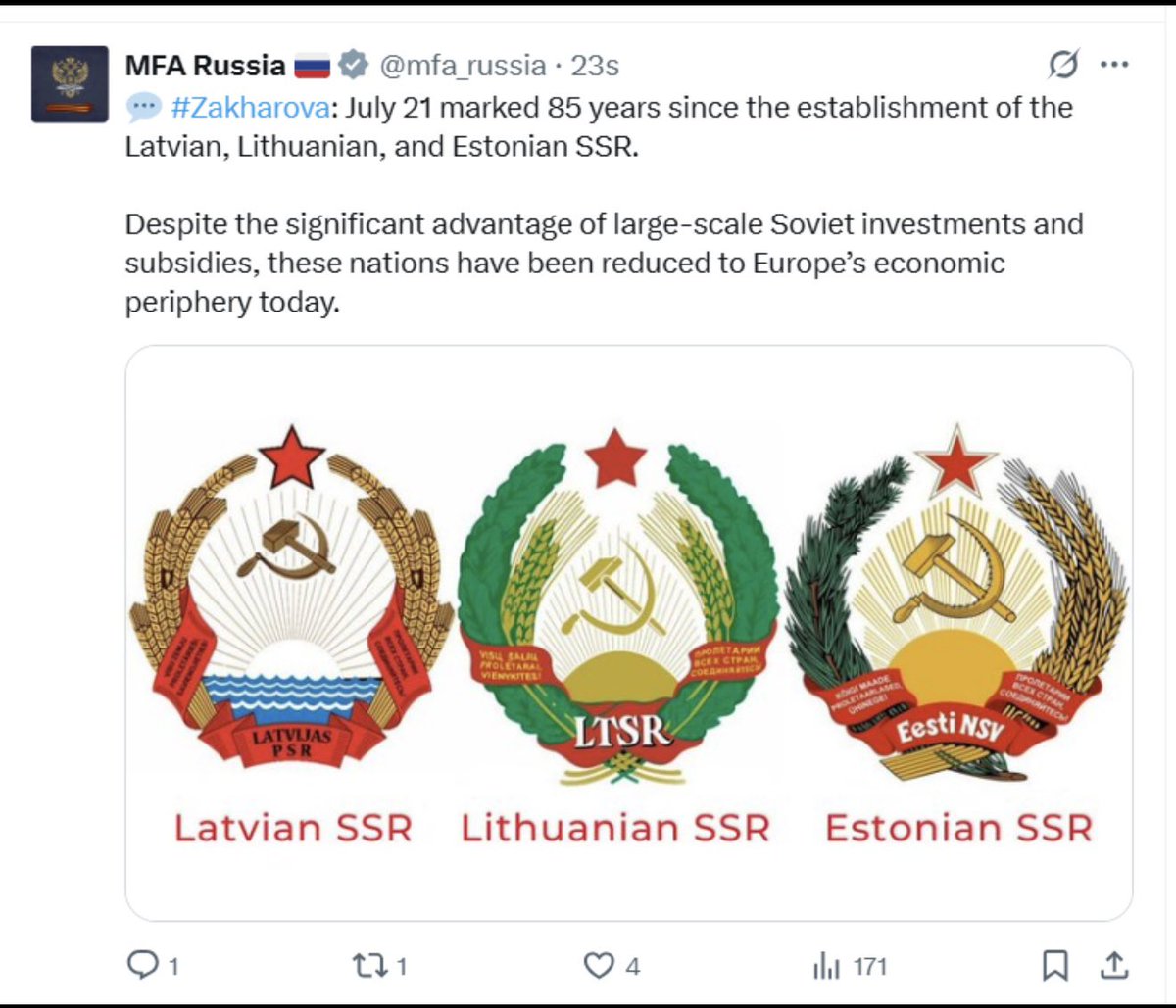 Russia is totally not interested in any territorial conquest beyond Ukraine.