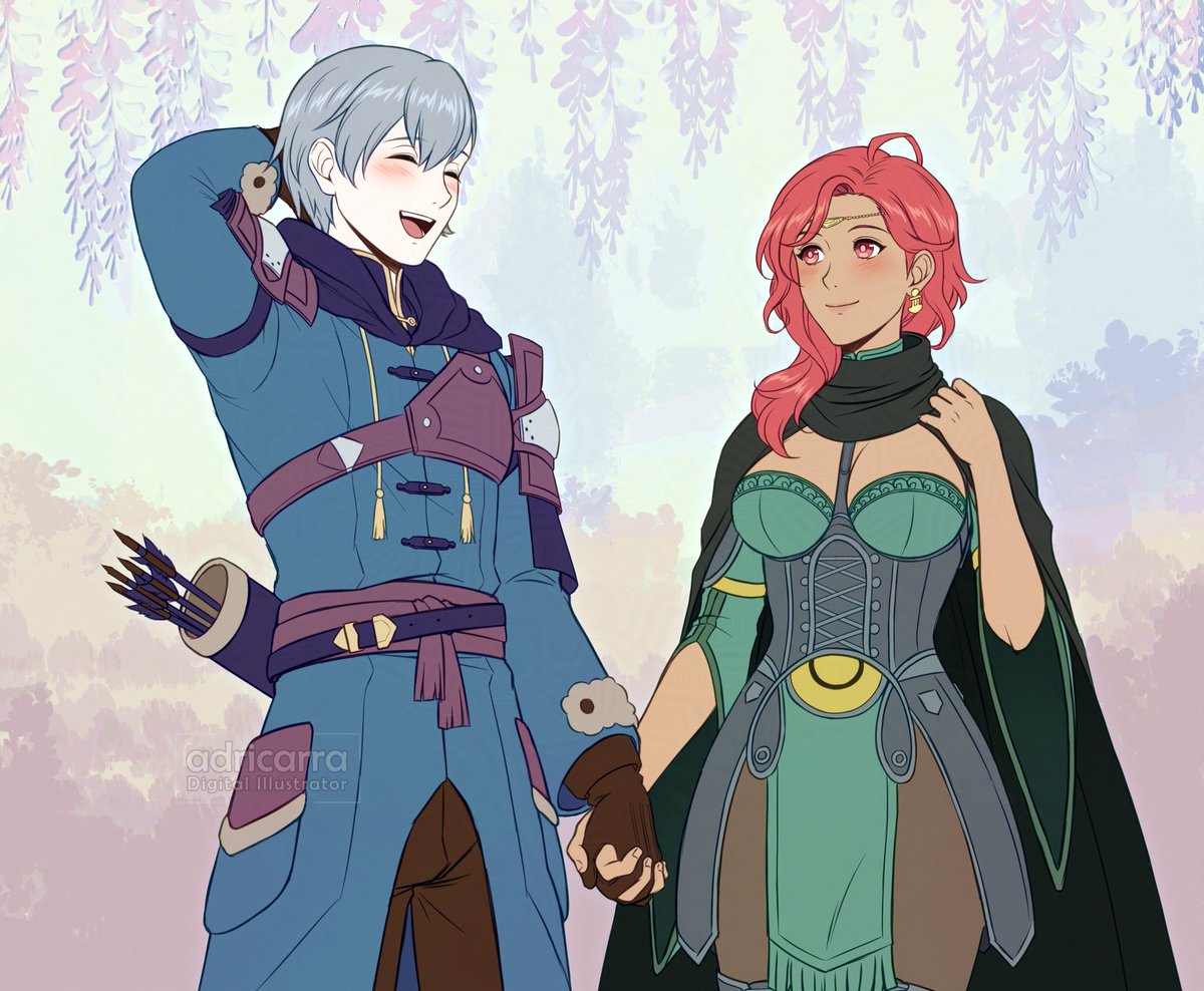 Shy lovebirds 💕
#FireEmblem #FE3H