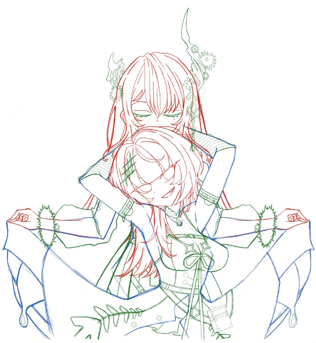 Arjuna_625's tweet image. W.I.P π€π #ShiorinSketch #RavenCraft #shioraven