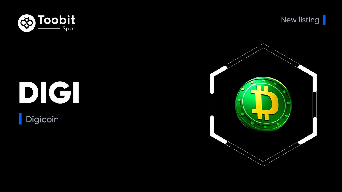 Toobit_official's tweet image. New listing alert🚨
#DIGI will be spot-listed on #Toobit!🤩
@DigicoinGlobal
💰Deposit open on ▶️ 2025-07-27 (UTC
⌛️Spot trade opens at ▶️ 2025-07-28 at 8:00 AM (UTC)
💸Withdrawal opens on ▶️ 2025-07-29 (UTC)
Learn more👇
bit.ly/44JHbZE
#ToobitNewLIsting #Digicoin