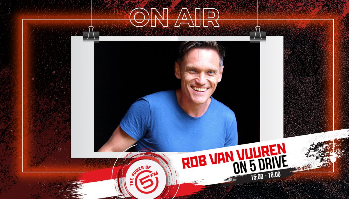 5FM's tweet image. We catching up with comedian, actor, presenter, theatre maker, and writer, @Robvanvuuren ahead of the movie premier "Don't Let's Go To The Dogs Tonight". Tune in to #5Drive today at 4pm 🤩