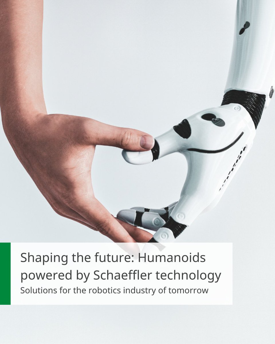 SchaefflerGroup's tweet image. 🤖 Humanoids play a central role in the industry of the future, as they can be easily integrated into existing work environments and significantly increase the efficiency of workflows.
Experience the future of robotics with Schaeffler!
👉 spkl.io/Schaeffler/601…