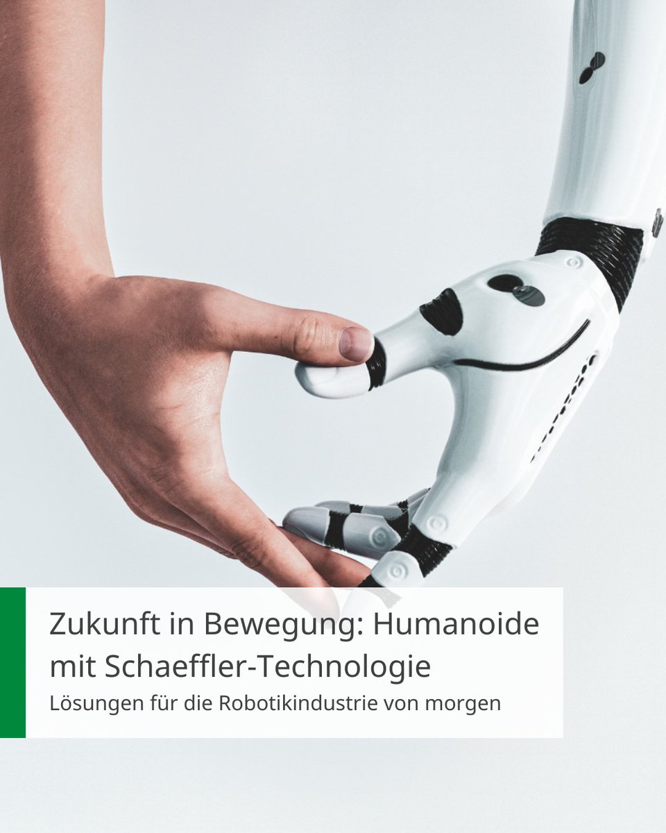 🤖 Humanoide spielen in der Industrie der Zukunft eine zentrale Rolle, da sie unkompliziert in Arbeitsumgebungen eingesetzt werden können und die Effizienz von Arbeitsabläufen signifikant erhöhen.

Erleben Sie die Zukunft der Robotik mit Schaeffler!

👉spkl.io/Schaeffler/601…