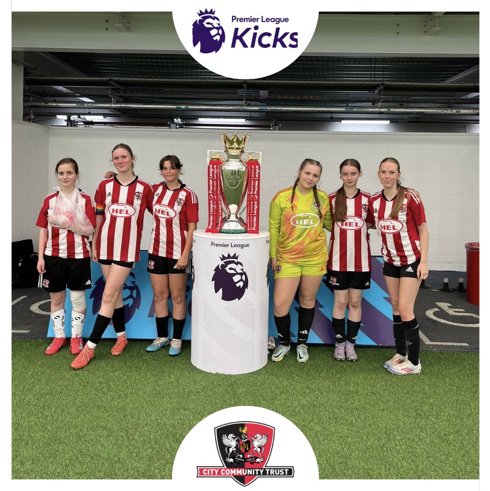 Exeter City Community Trust (@exetercct) on Twitter photo Congratulations to our #PLKicks under-16 girls who placed 7th out of 24 teams at yesterday's finals tournament at St George's Park 🏴⚽️
A brilliant group to coach and proud of everything they have achieved together this season.
#ECFC | #PLKicks | <a href="/PLCommunities/">Premier League Communities</a> Congratulations to our #PLKicks under-16 girls who placed 7th out of 24 teams at yesterday's finals tournament at St George's Park 🏴⚽️
A brilliant group to coach and proud of everything they have achieved together this season.
#ECFC | #PLKicks | <a href="/PLCommunities/">Premier League Communities</a>