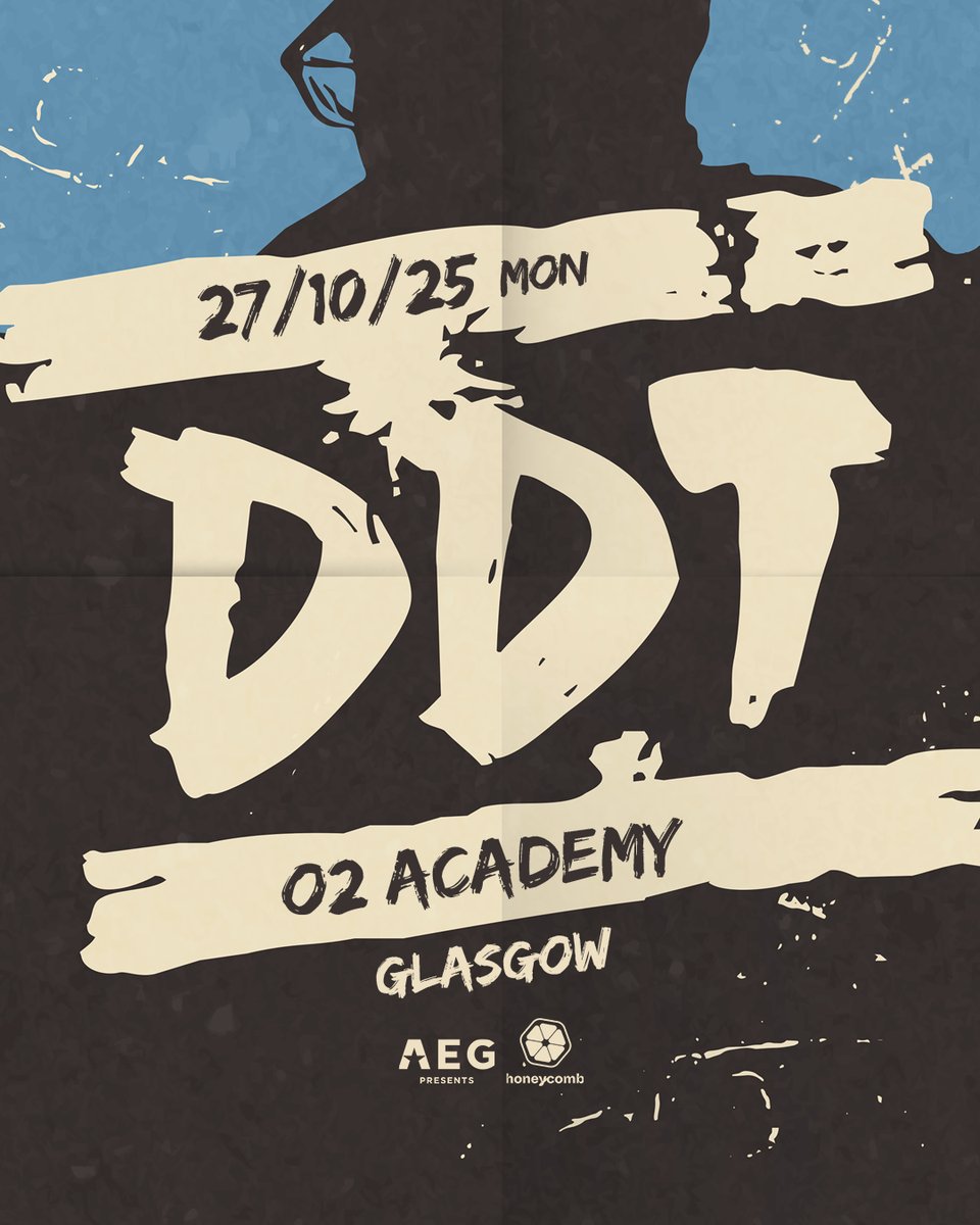 Russian rock as a phenomenon - born under harsh Soviet censorship and total bans is impossible to imagine without the band DDT.

ДДТ /DDT come to #O2AcademyGlasgow Mon 27 October. #PriorityTickets on sale Monday 28th July-amg-venues.com/FBqu50WuuUW

#O2Priority