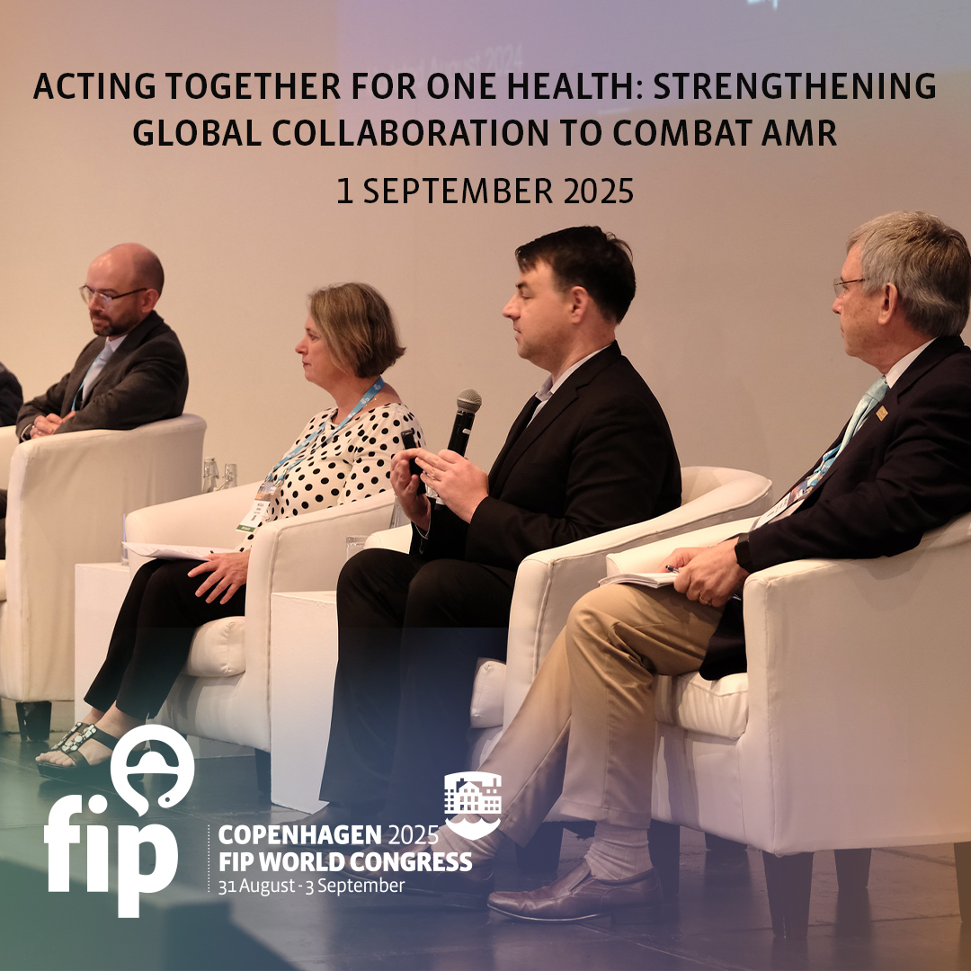 FIP_org's tweet image. Join us for an impactful and future-focused session, on 1 Sept at 16:30 CEST. This session will bring together global experts to explore how the pharmacy workforce can drive action against antimicrobial resistance (AMR). More here: copenhagen2025.fip.org/programme/?con…