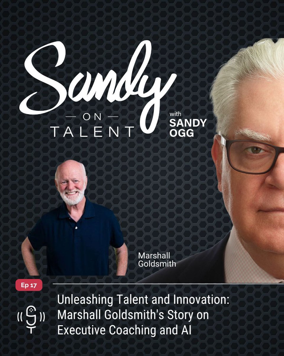 SandyonTalent's tweet photo. Join Sandy as he explores the future of leadership and AI with the legendary Marshall Goldsmith.
🎧 Listen here: https://t.co/j9vzzrNSGP
#ClickCrew #Leadership #ExecutiveCoaching #MarshallGoldsmith #CareerSuccess #AIInnovation #ProfessionalDevelopment #CareerAlignment https://t.co/PwhIErFkX0