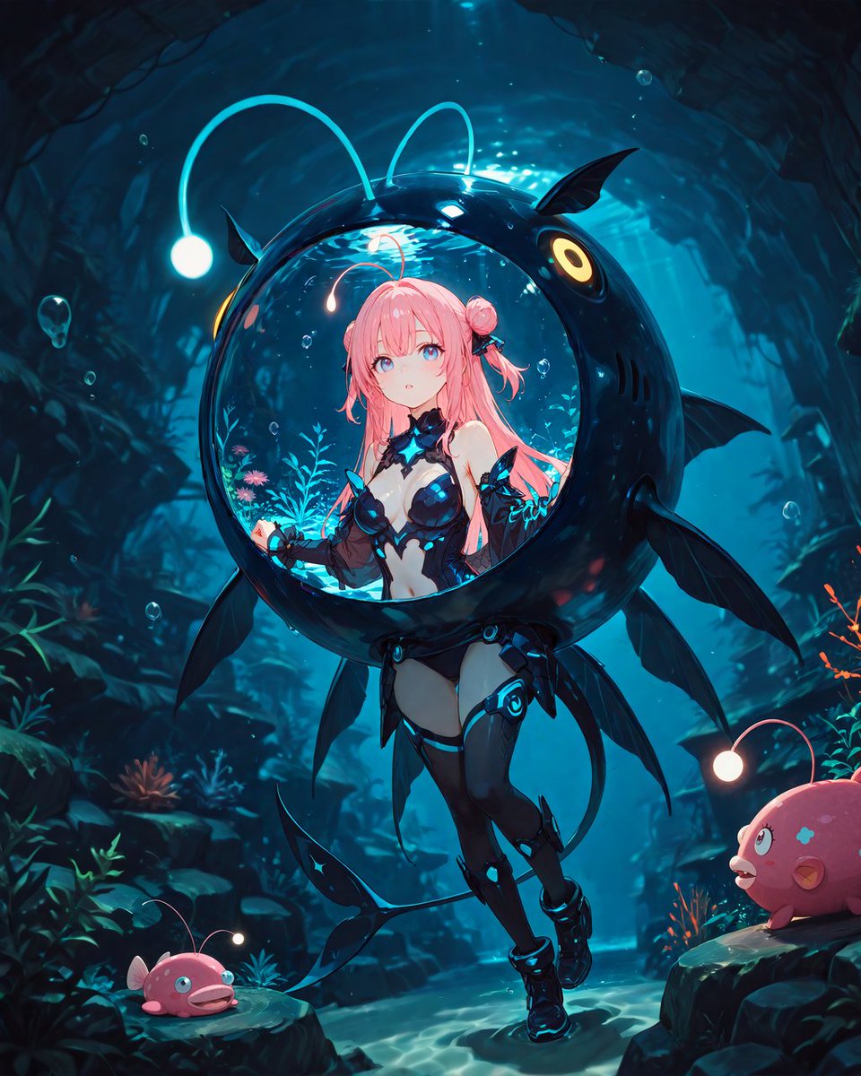 NUEnoSORA's tweet image. アンコウ娘
#AIイラスト #AIart #AIillustration