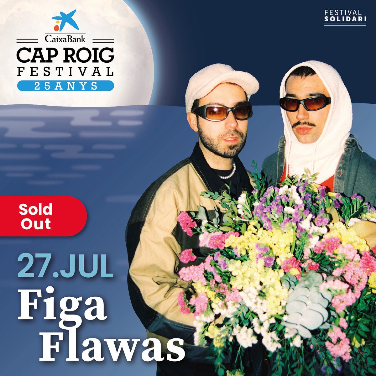 Cap Roig Festival (@caproigfestival) on Twitter photo SOLD OUT DE FIGA FLAWAS! 🎉
El 27 de juliol ho donarem tot cantant i ballant ben fort tots els temazos de <a href="/figaflawas/">Figa Flawas</a>!
Gràcies per fer-ho possible. Sou increïbles! 💜 SOLD OUT DE FIGA FLAWAS! 🎉
El 27 de juliol ho donarem tot cantant i ballant ben fort tots els temazos de <a href="/figaflawas/">Figa Flawas</a>!
Gràcies per fer-ho possible. Sou increïbles! 💜