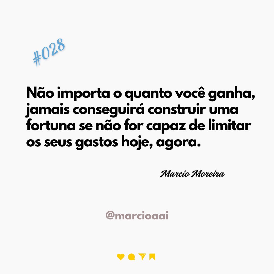 marcyomoreira's tweet image. 💭 Muita gente acredita que só vai começar a #guardar quando #ganhar mais.

Mas a verdade é: quem não #guarda R$ 100, também não #guardará R$ 1.000.