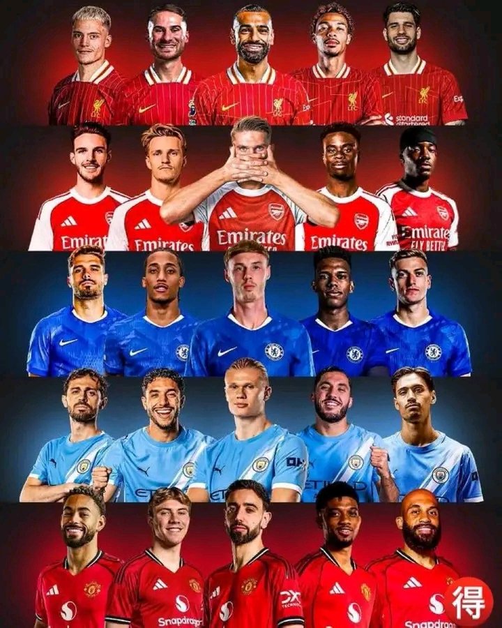 Among this scary five front , 
Which is the strongest.
What I'm sure of that is that Arsenal is not scary though 😂😂
Chelsea ain't going no where .
#MUFC #mufctickets