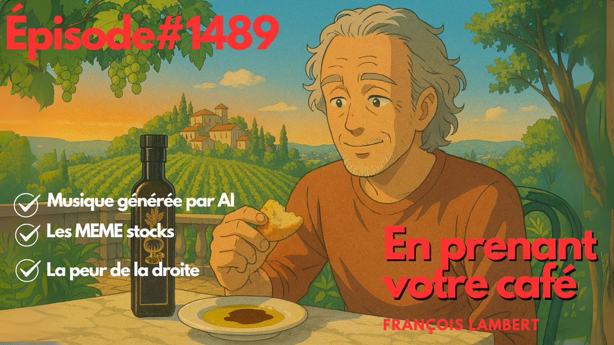 🎙️🟣 Épisode #1489 : La peur de la droite, Buy Now Pay Later et musique générée par AI

🎧📡 L’épisode du jour est ici : youtu.be/Q7ULAaok5OE

📰🗞️ Actualités  
    💵⚖️ C’est 7000 le sweet spot  
    🐦🧠 Les autruches et les complotistes  
    🇯🇵➡️ Le Japon se tourne vers la